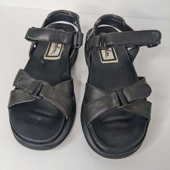 Zodiac Womens Black Adjustable Strap Sport Sandals - Picture 2 of 6